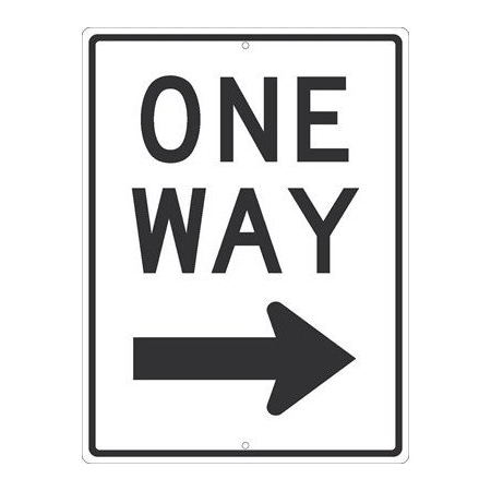 Nmc One Way With Right Arrow Graphic Sign, TM511K TM511K
